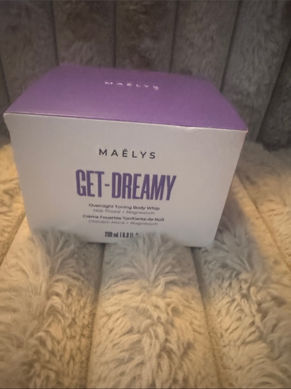 Maélys GET-DREAMY Overnight Toning Body Whip - Purple & White Box